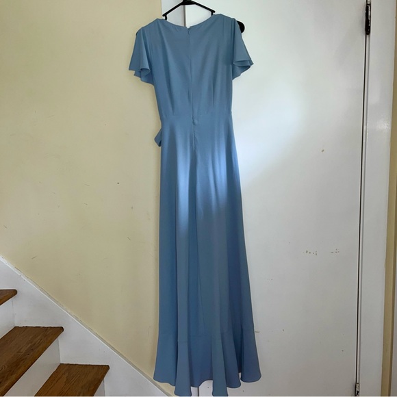 Altar’d State // Springvale Light Blue Flutter Sleeve Maxi Dress - Picture 7 of 10